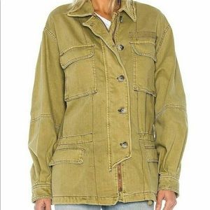 Free people seize the day green jacket